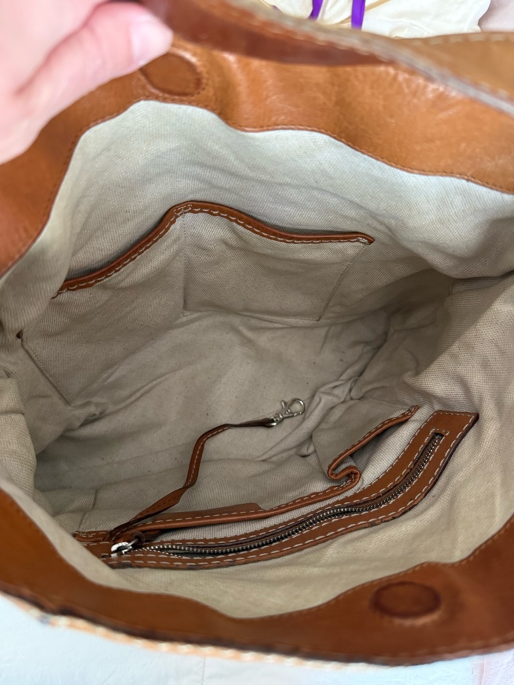 Michael Kors Y2K Tan Cognac Genuine Leather Shoulder Bag! - Picture 4 of 6